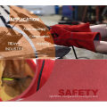 Ab Grade Red Cow Split Welder Fully Lining Working Safety Gloves